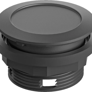 HMI BVSSW round black panel lens IP67 UKCA 22.3mm RONTRON-R-JUWEL