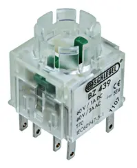BZ_439 Illuminated Momentary Contact Block with AgNi Contacts BZ_439 Product Image