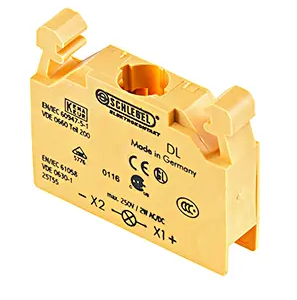 DL Illuminated Yellow Contact Block IP20 for HMI Systems