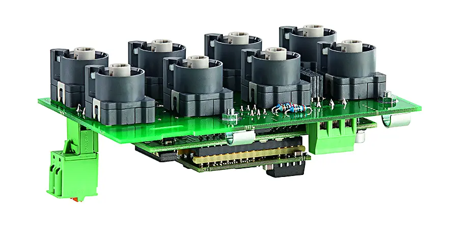 Bus Systems Modbus interface panel 8 cut outs steel plate HMI use