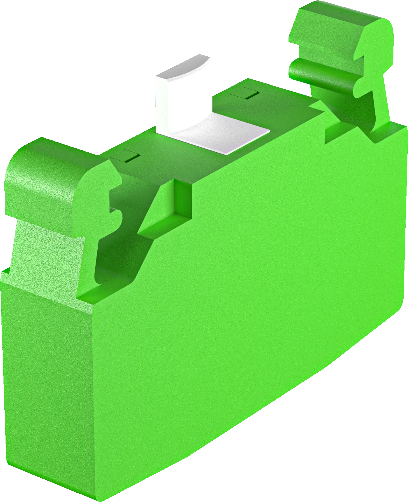 DSTI Green Contact Block 1NO Push-In Industrial Use