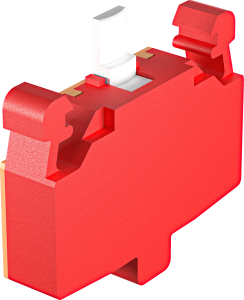 DSTOSDE Red Contact Block 1NO Push-In, IP20, UL Certified DSTOSDE Product Image