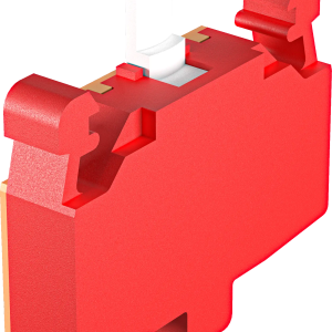 DSTOSDE Red Contact Block 1NO Push-In, IP20, UL Certified