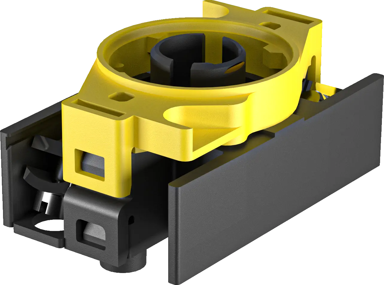EL9R Illuminated Black Contact Block for Industrial Use
