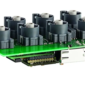 Modbus bus systems panel module with eight cutouts for enclosures