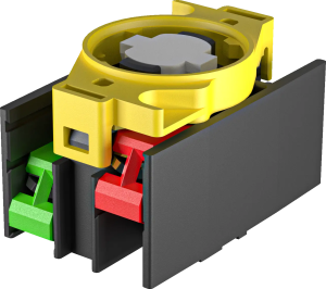 ETR Black Momentary Screw Contact Block for Industrial Use ETR Product Image
