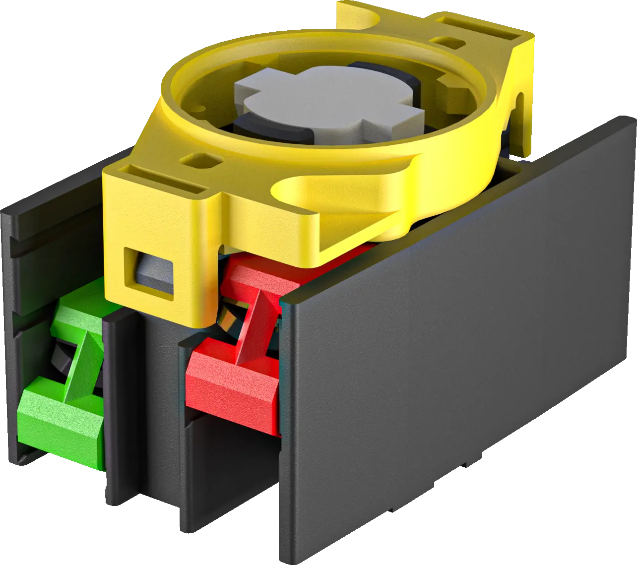 ETR Black Momentary Screw Contact Block for Industrial Use