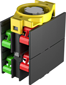 ETR2 Black Momentary Contact Block 2 x NO, 2 x NC for Industrial Use ETR2 Product Image