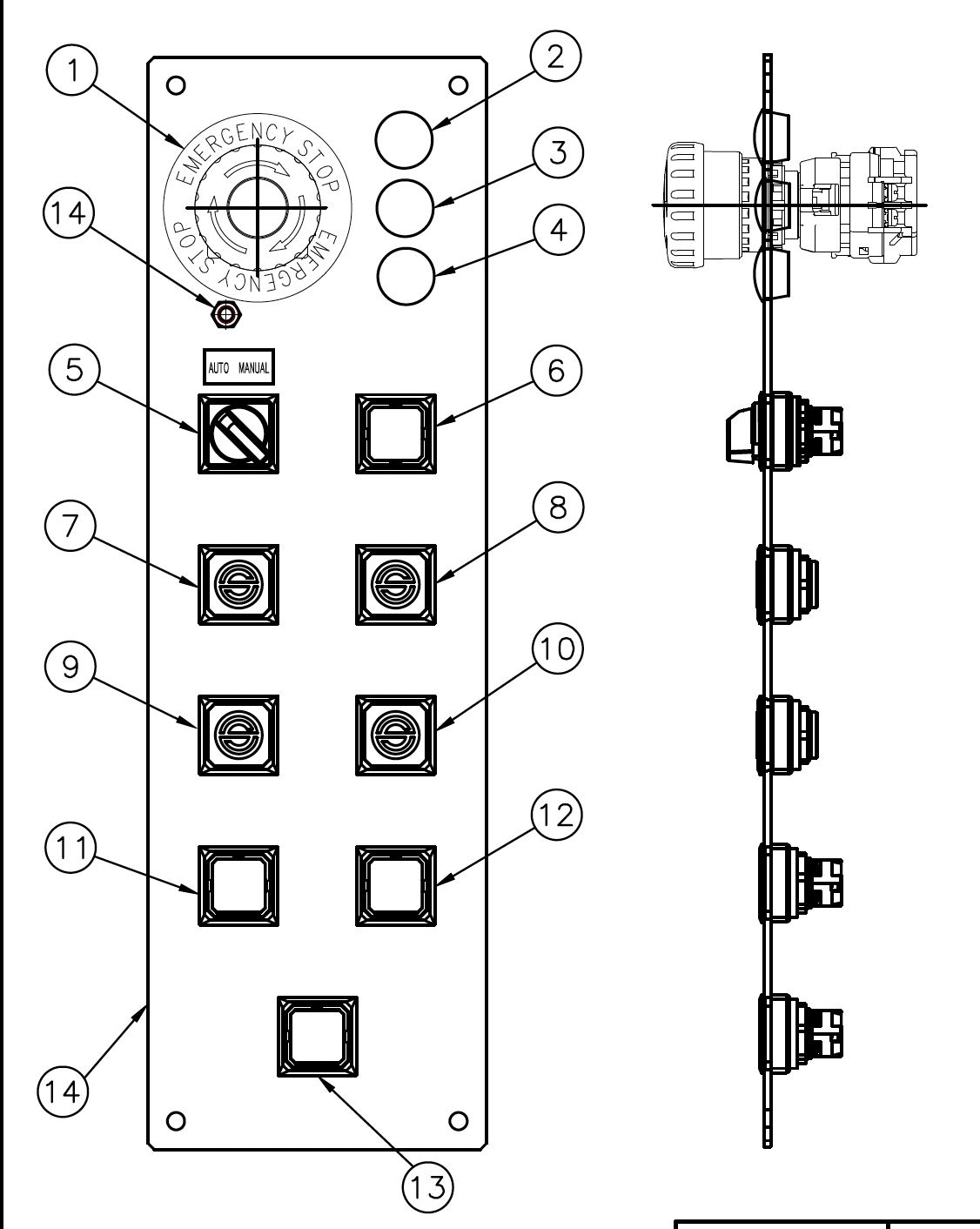Customized Panel acc. to drawing E30339-Z
