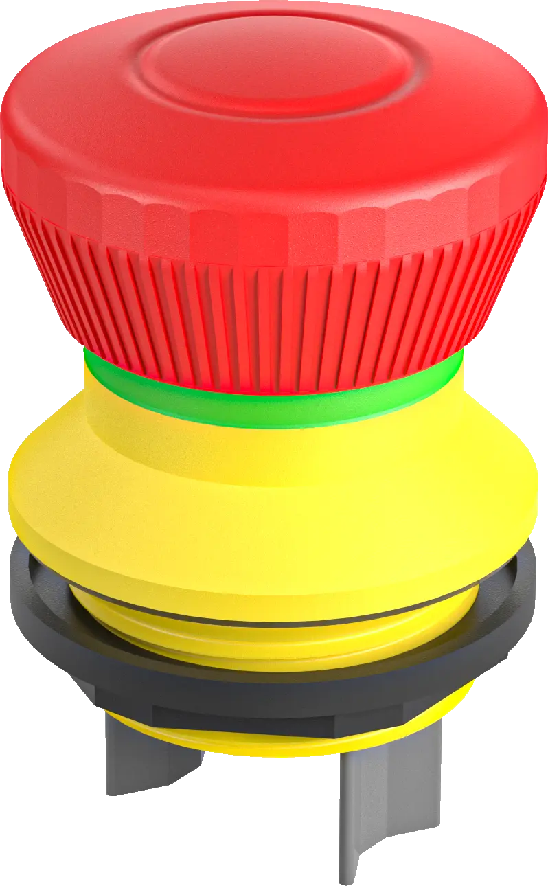 FRPVKO Emergency Stop Pushbutton SHORTRON panel mount UKCA safety