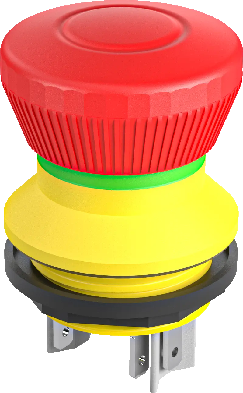 FRPVKOOI Emergency Stop Pushbutton UKCA Certified Compact Control