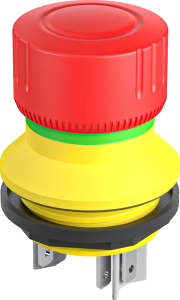 Emergency Stops compact panel mount UKCA rugged latching actuator FRPVKOOI_698 Product Image