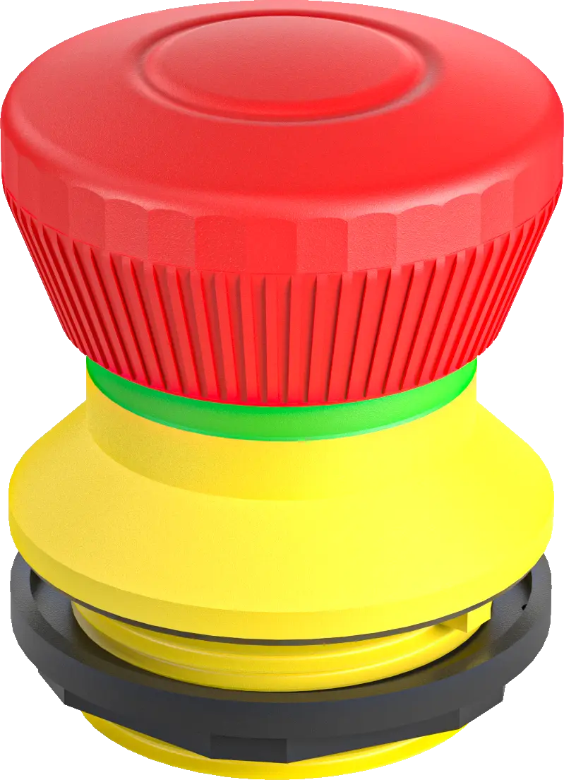 Emergency Stops compact UKCA certified short depth pushbutton red