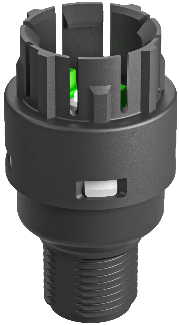 FRTLII_C122 5-Pole M12 Momentary Block with LED, CE Certified