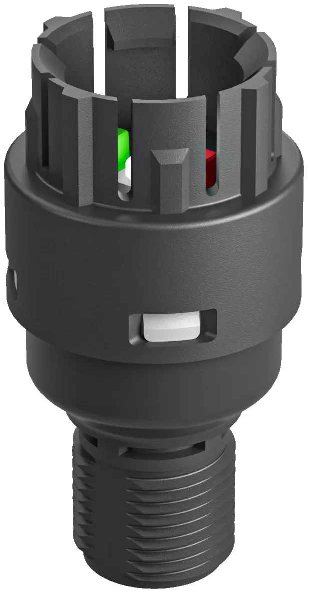 FRTLOI_C121 5-Pole Charcoal Contact Block with LED Indicator