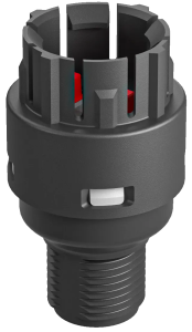 FRTO_C006 Charcoal 4-Pole M12 Contact Block, IP00, EN Certified FRTO_C006 Product Image