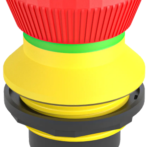 FRVKLOO_C233 22mm E Stop Pushbutton IP67 LED M12 2NC twist resets