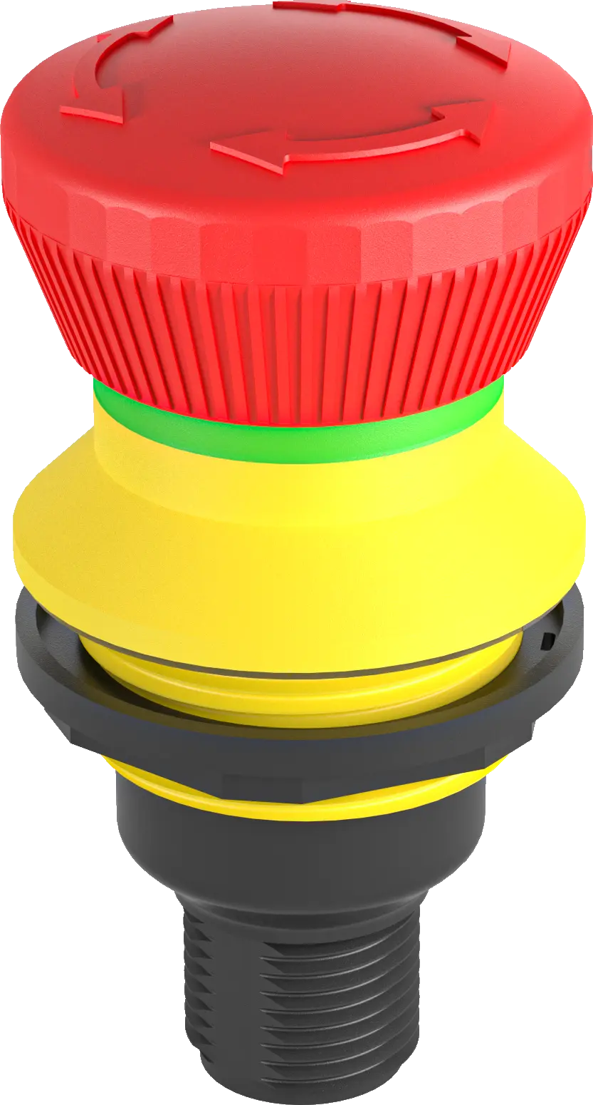FRVKOOI_C232 E Stop Pushbutton IP67 M12 22 mm Twist Release Round