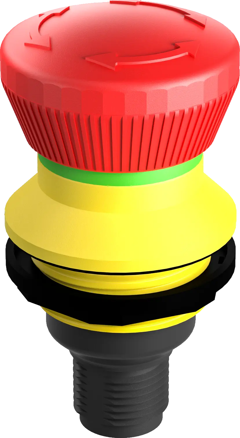 FRVKOO_C001 E Stop Pushbutton M12 twist release 2 NC IP65 IP67 UL