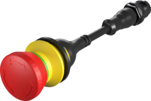 FRVKOO_MVXXX Emergency Stop Switch M12 IP67 2NC Twist Release IEC FRVKOO_MVXXX Product Image