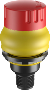 FRVKPOOI_C112 Emergency Stop Switch IP69K Twist Release M12 Panel FRVKPOOI_C112 Product Image