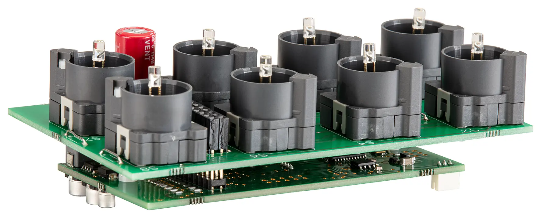 Modbus interface module breakout panels 8 cutouts for bus systems