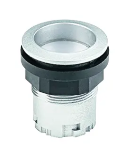 IP67 illuminated pushbutton silver bezel 22.3mm cutout 6mm travel JRMF Product Image