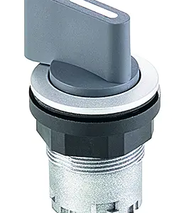 IP65 selector switch head maintained round 22mm 2 position silver