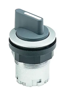 IP65 Momentary Selector Switch 22.3 mm Cutout Silver Bezel Sealed JRMSTB Product Image