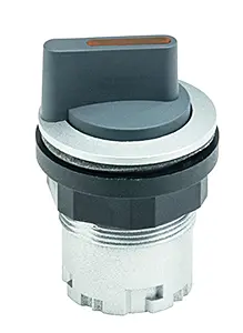 illuminated selector switch 22 mm 2x45 maintained IP65 bezel LED