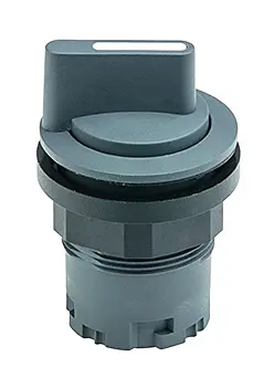 22 mm selector switch head momentary IP65 charcoal dual positions