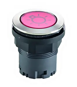 Round Illuminated Pushbutton IP67 Stainless Steel 22.3 mm Cutouts