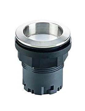 stainless steel illuminated pushbutton IP67 22.3mm round HMI 6 mm