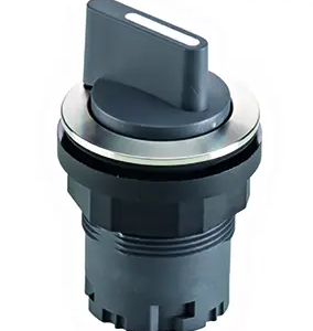 Stainless steel industrial selector switch head IP65 22 mm rugged JRVAWB Product Image