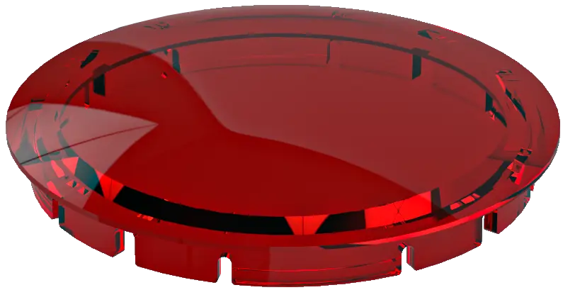 K30DRT Red Round Plastic Lens for Industrial Use