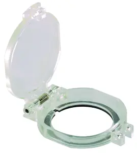 KDP22RR Transparent IP40 Protective Lid for RONTRON-Q-JUWEL KDP22RR Product Image