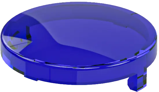 Round accessories for pushbuttons for HMI panels durable mounting