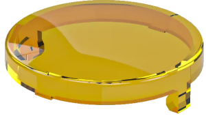 KF20GB Yellow Round Plastic Lens for Industrial Use KF20GB Product Image