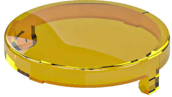 KF20GB Yellow Round Plastic Lens for Industrial Use