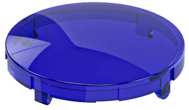 Round panel mount accessories for pushbuttons for HMI cabinet use