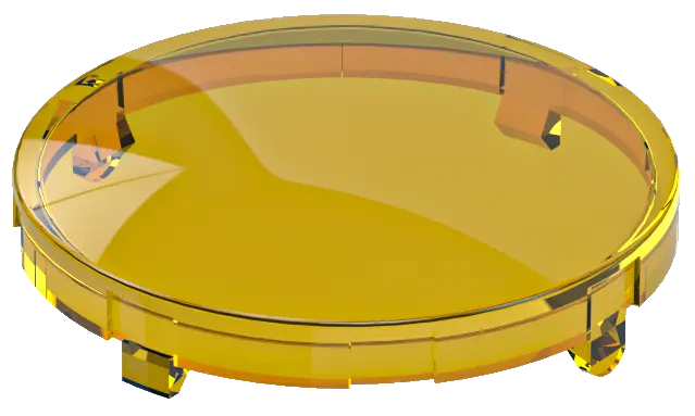 KF23GB Yellow Round Plastic Lens for Industrial Use