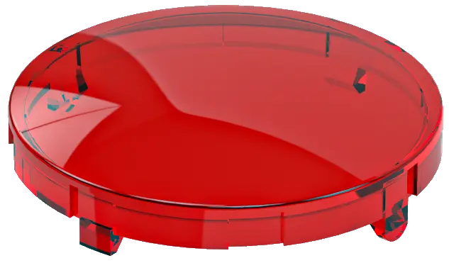 KF23RT Red Round UL Certified Lens for Industrial Use