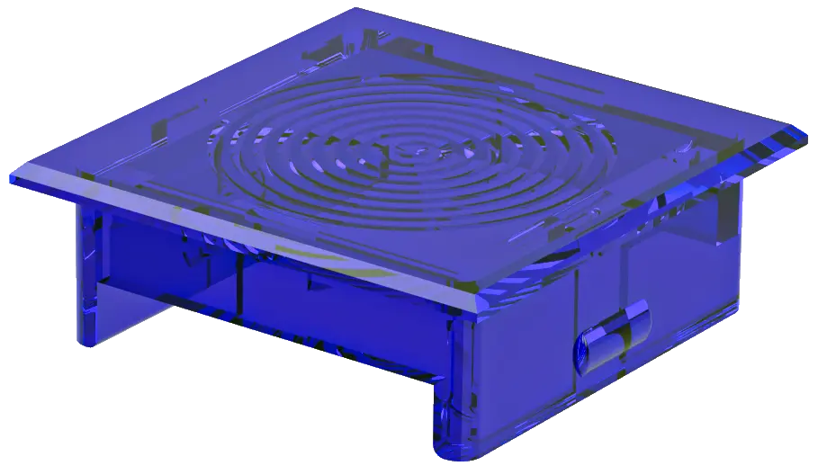 square accessory for pushbuttons for industrial control projects