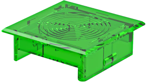 KF25GN UL Certified Green Square Lens for Automation KF25GN Product Image