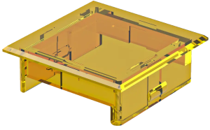 square pushbutton accessory for control panels rugged precise fit KF25KSGB Product Image
