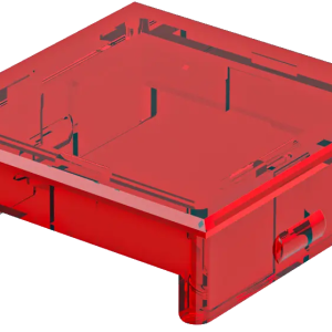 KF25KSRT Red Rectangular Plastic Lens for Automation KF25KSRT Product Image
