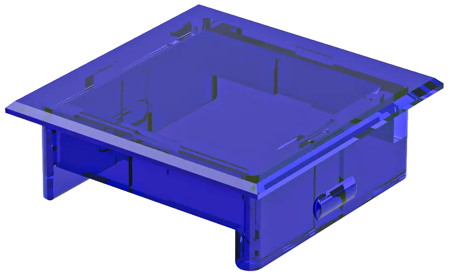 KF25KSWS White Square Plastic Lens for Industrial Use