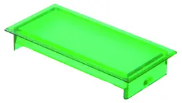 KF50KSGN Green Rectangular Lens for RONTRON JUWEL HMI panels PA12 KF50KSGN Product Image