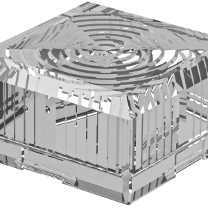 square pushbutton accessory for control panels fast install ready KH25KL Product Image