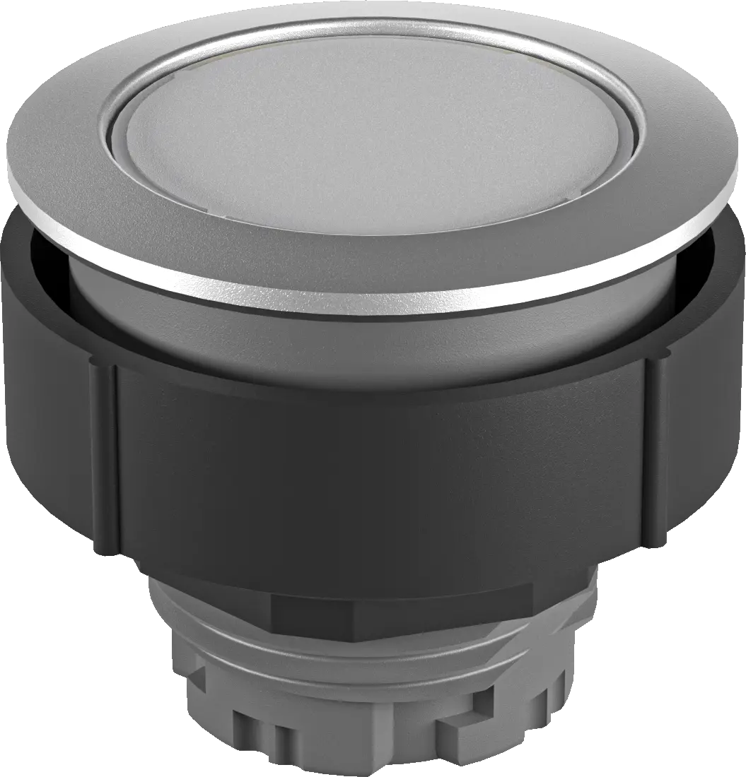 KRJMN Silver Illuminated Pilot Light Head, Ø 30.5mm Cutout